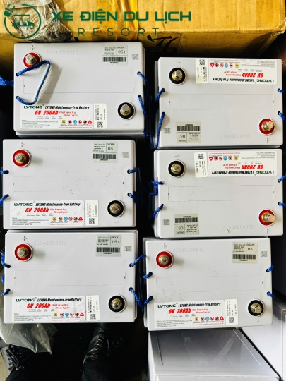 Bình ắc quy 6V 200Ah Lvtong Chính Hãng